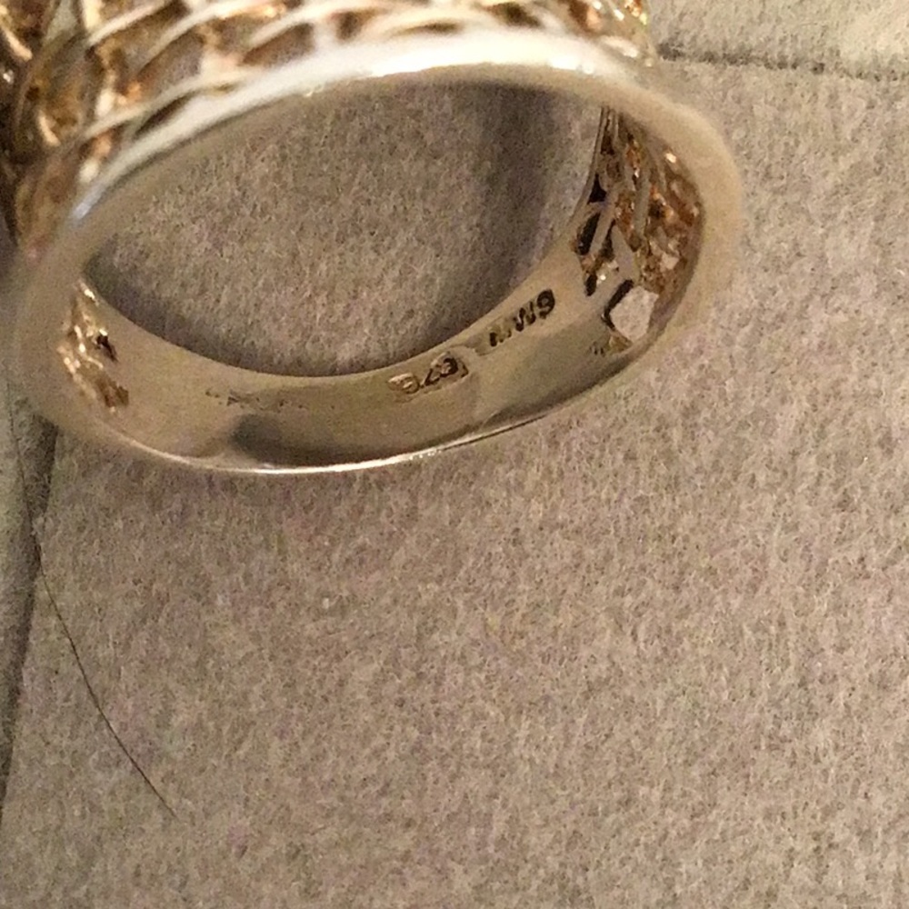 Sterling Silver Open Weave Ring - Picture 5 of 6